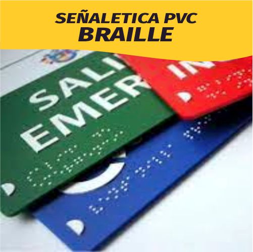 Diseño y fabricación de señaletica arquitectonica en braille - Siem Editores.